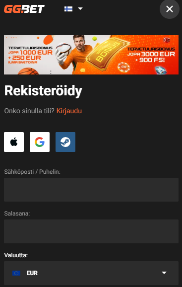 Kuinka Rekisteröityä GGBet Suomessa